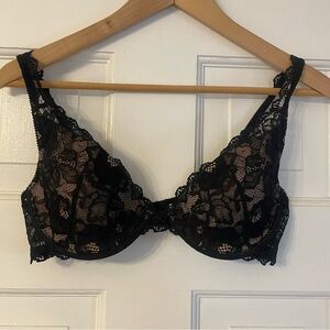 Victoria's Secret Elegant Black Lace Bra